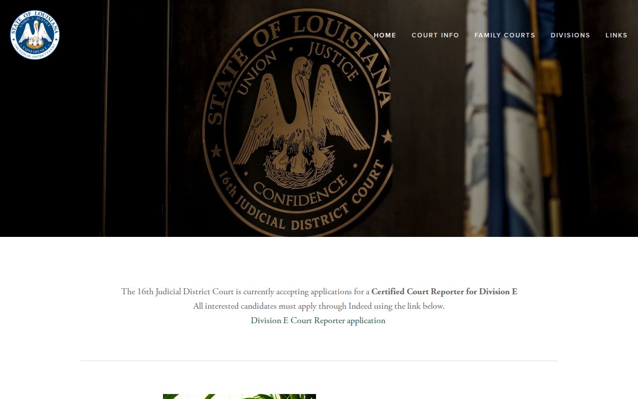 Baldwin warrant records 16th Judicial District Court route